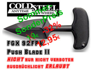 COLD STEEL • FGX Push Blade II • Faustmesser • Pushdagger 92FPB