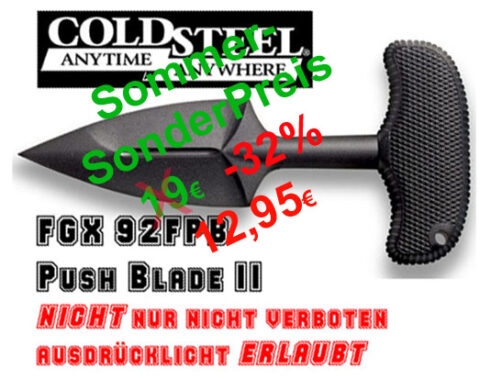 COLD STEEL • FGX Push Blade II • Faustmesser • Pushdagger 92FPB